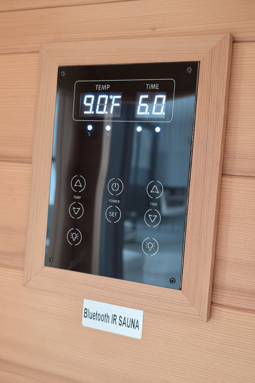 Control Panel for IR Sauna with Light Button