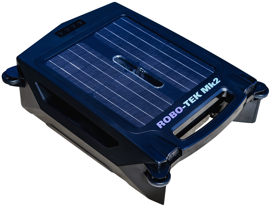 Robo-Skimmer Mk2 – solar robotic pool skimmer for leaves before they sink