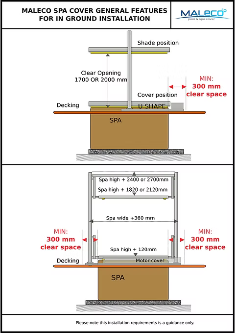 Maleco Sunrise Spa Cover Automated Spa Cover
