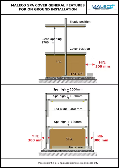 Maleco Sunrise Spa Cover Automated Spa Cover