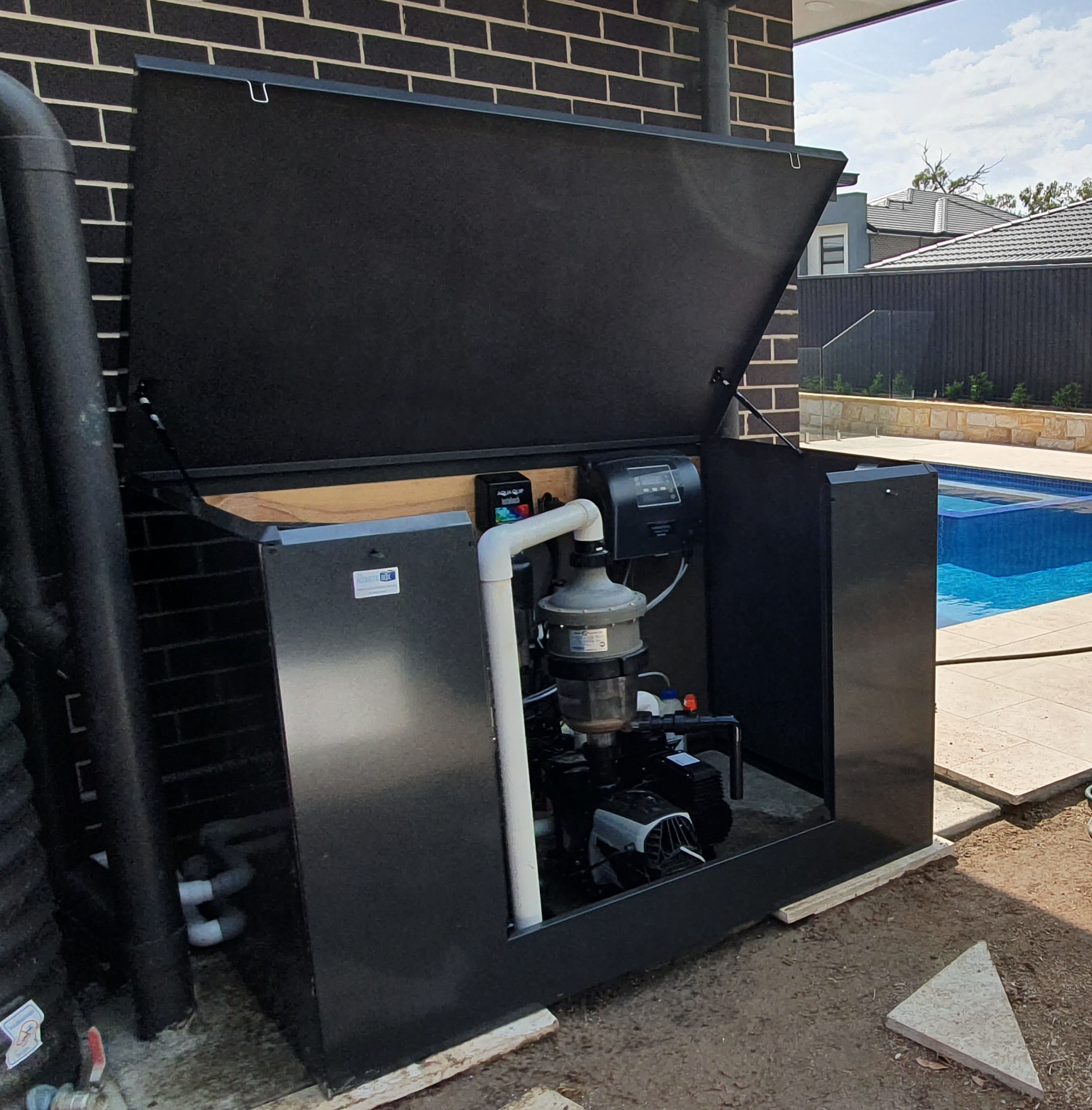 Free Standing Pool Equipment Enclosure