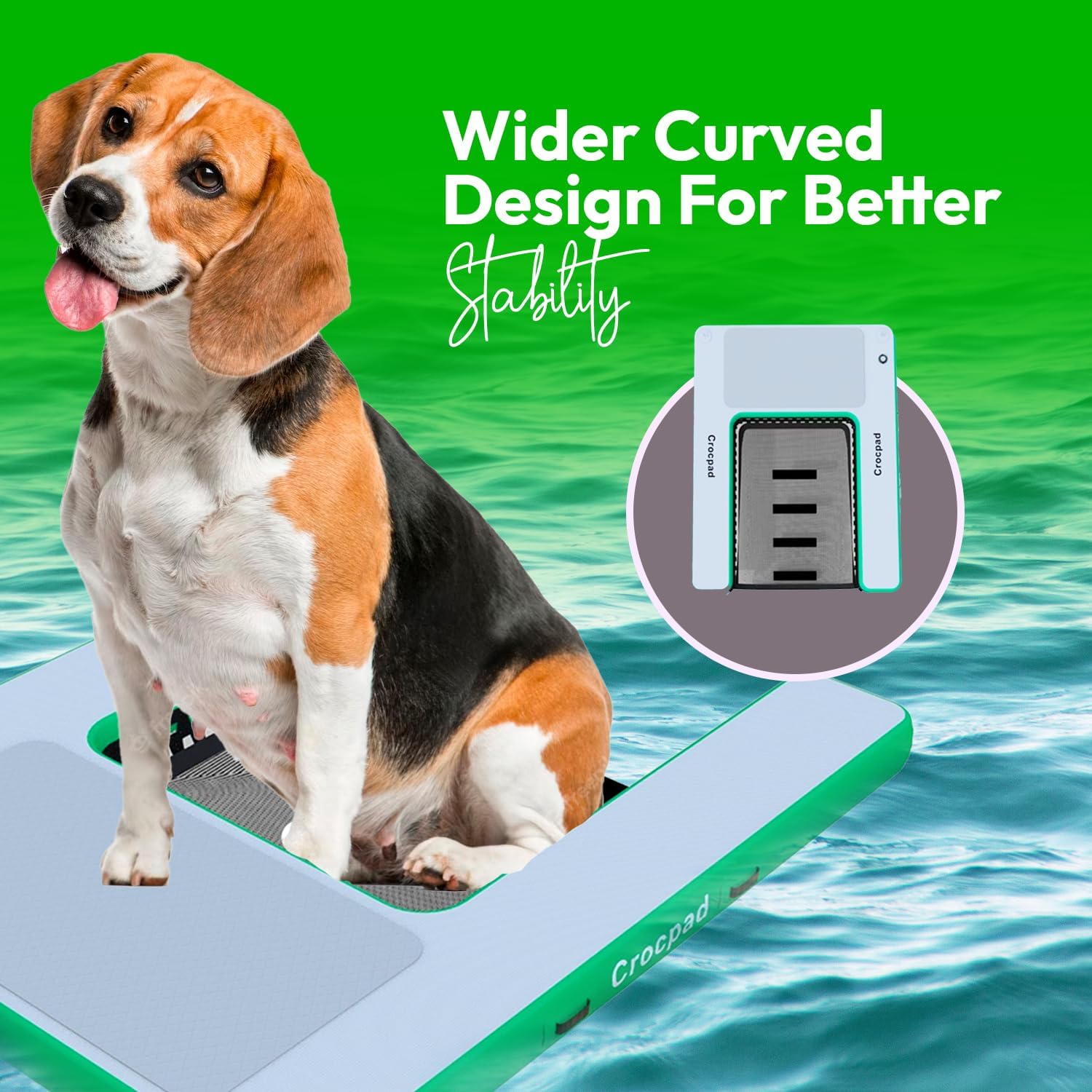 Crocpad Inflatable Dog Water Ramp for Boats, Pools & Docks