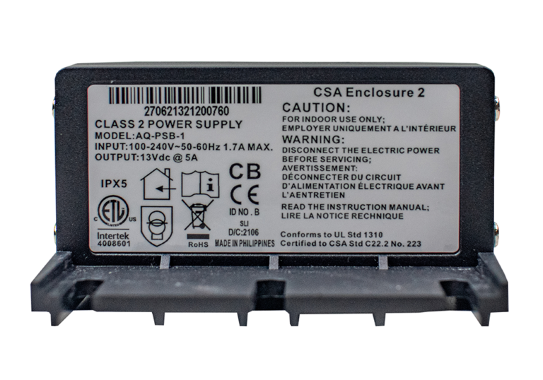 Aquatic AV AQ‑PSB‑1 13V DC 5A Waterproof Power Supply – IPX5