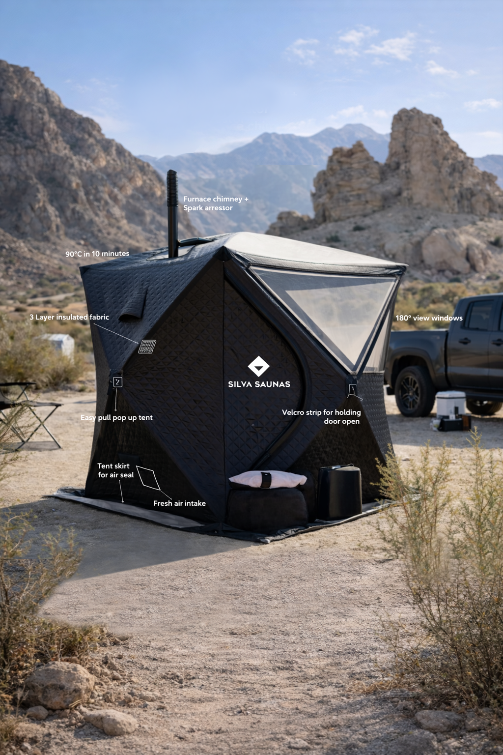 Silva™️Portable Wood-Fired Sauna — Premium Outdoor System