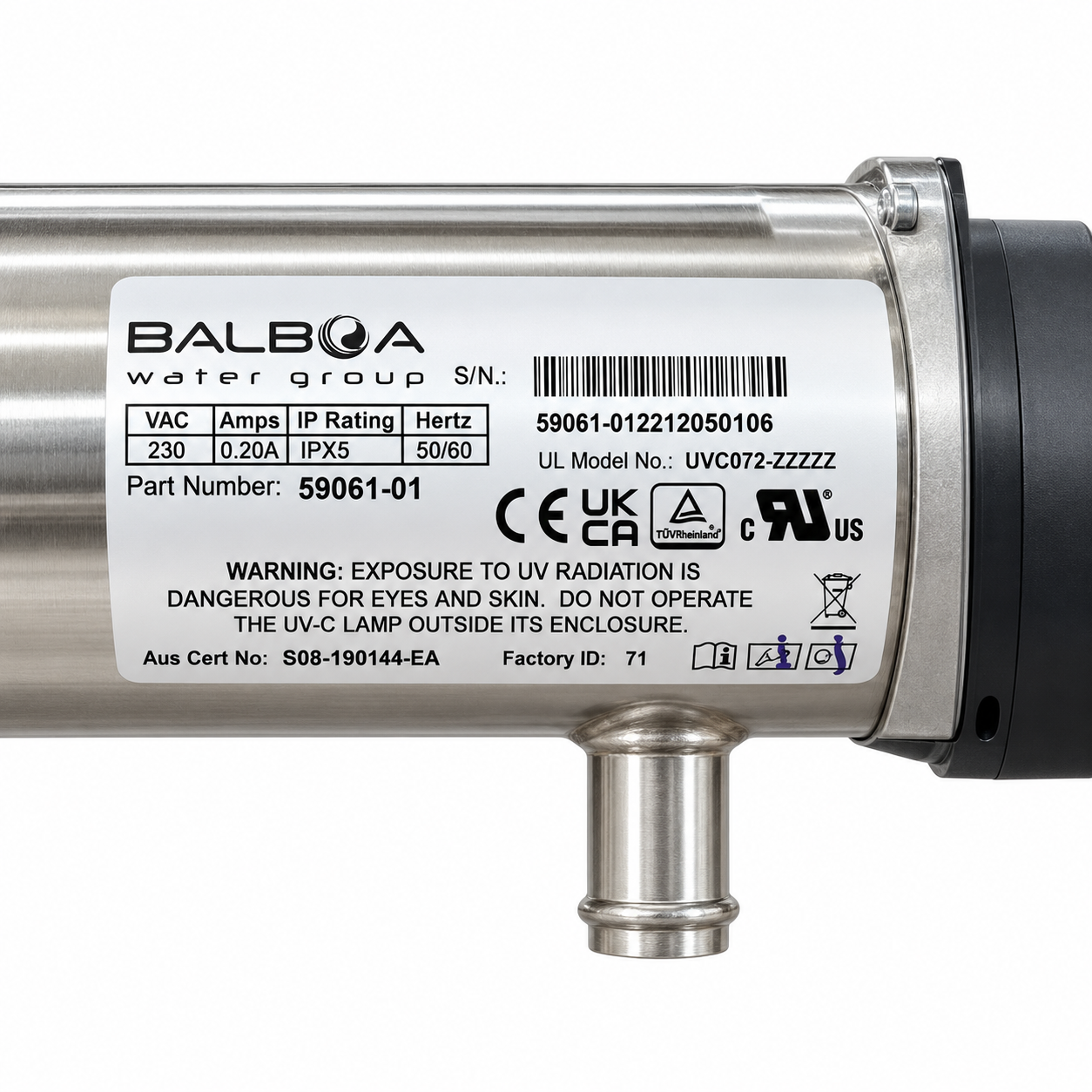 Balboa WAVETEC254™ UV Sanitization 6GPM-(59061-01)