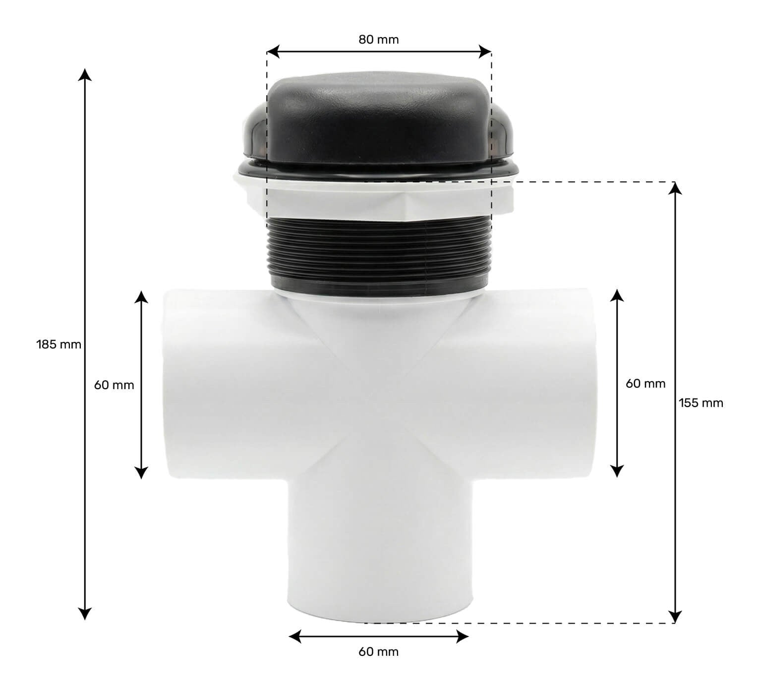 Balboa Diverter Valve 50mm 3 Way CL Cres 316SS