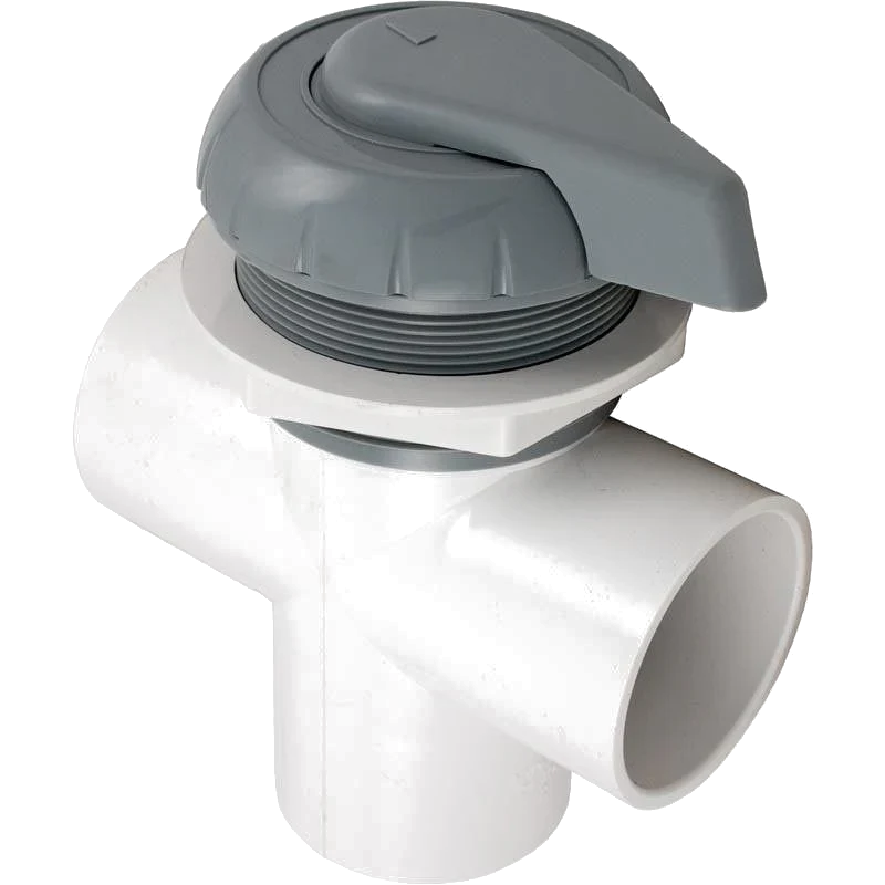 Balboa Water Diverter Valve 50mm/ 2"-3 Way Standard Grey top