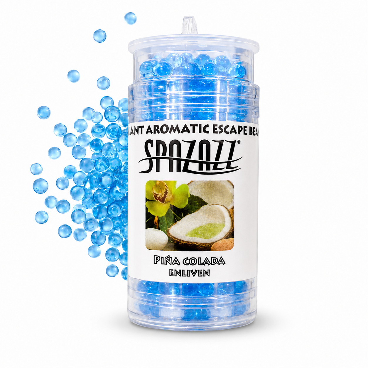 Aroma Beads 0.5 Oz Pina Colada Enliven - SPAZAZZ