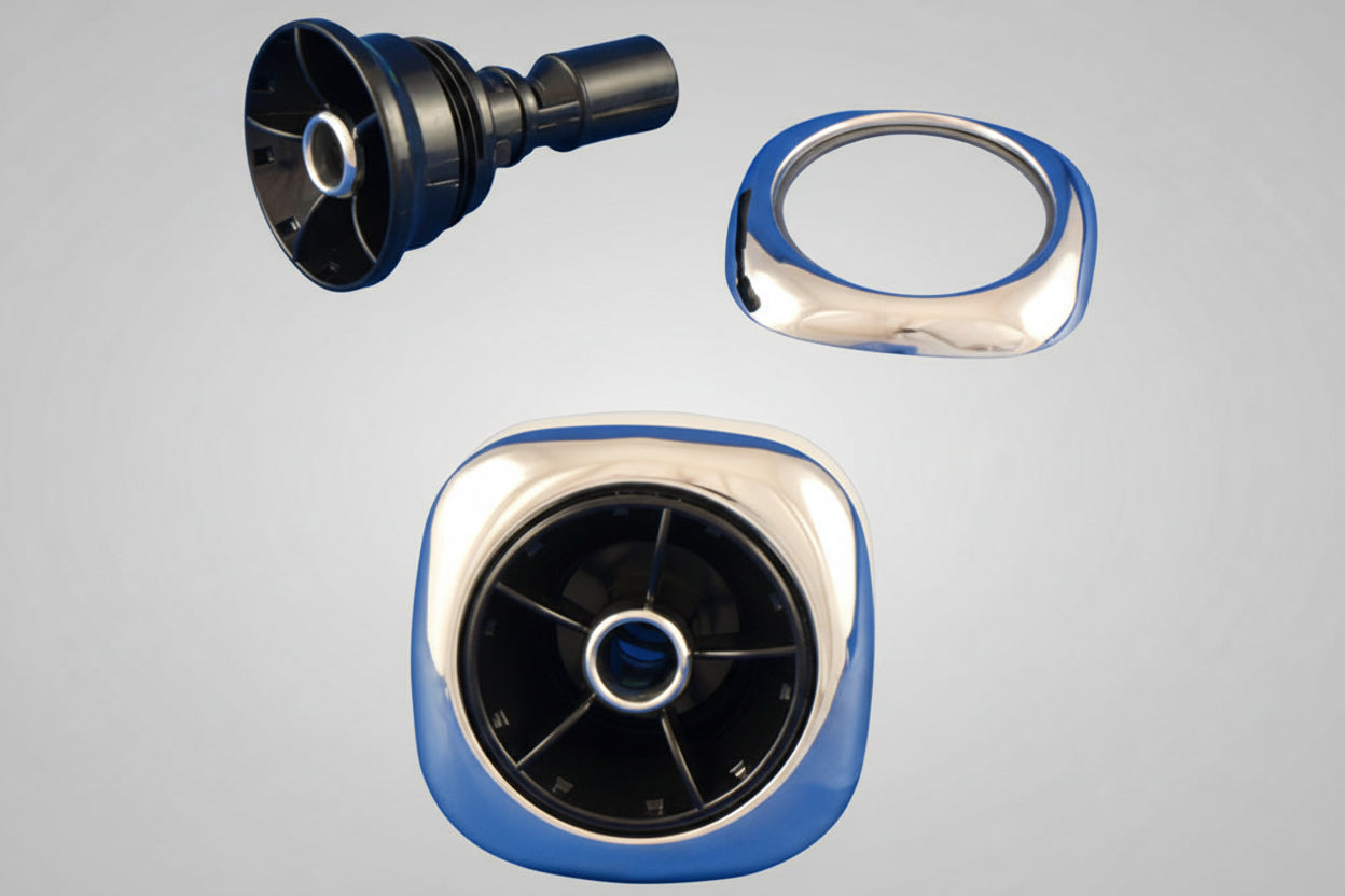 Bullfrog 10‑2985 stainless steel 2-inch jet shell for 2013‑present Bullfrog Spas