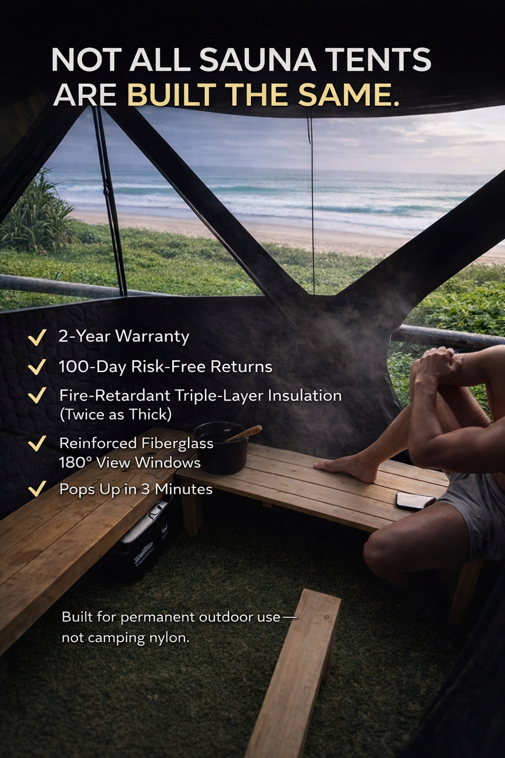 Silva™️Portable Wood-Fired Sauna — Core Outdoor System