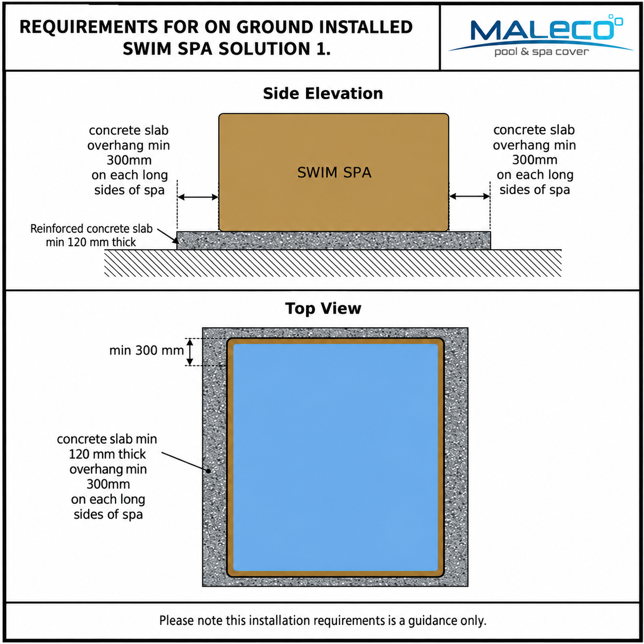 Maleco Sunset Swim Spa Cover - Automati Swim Spa Cover