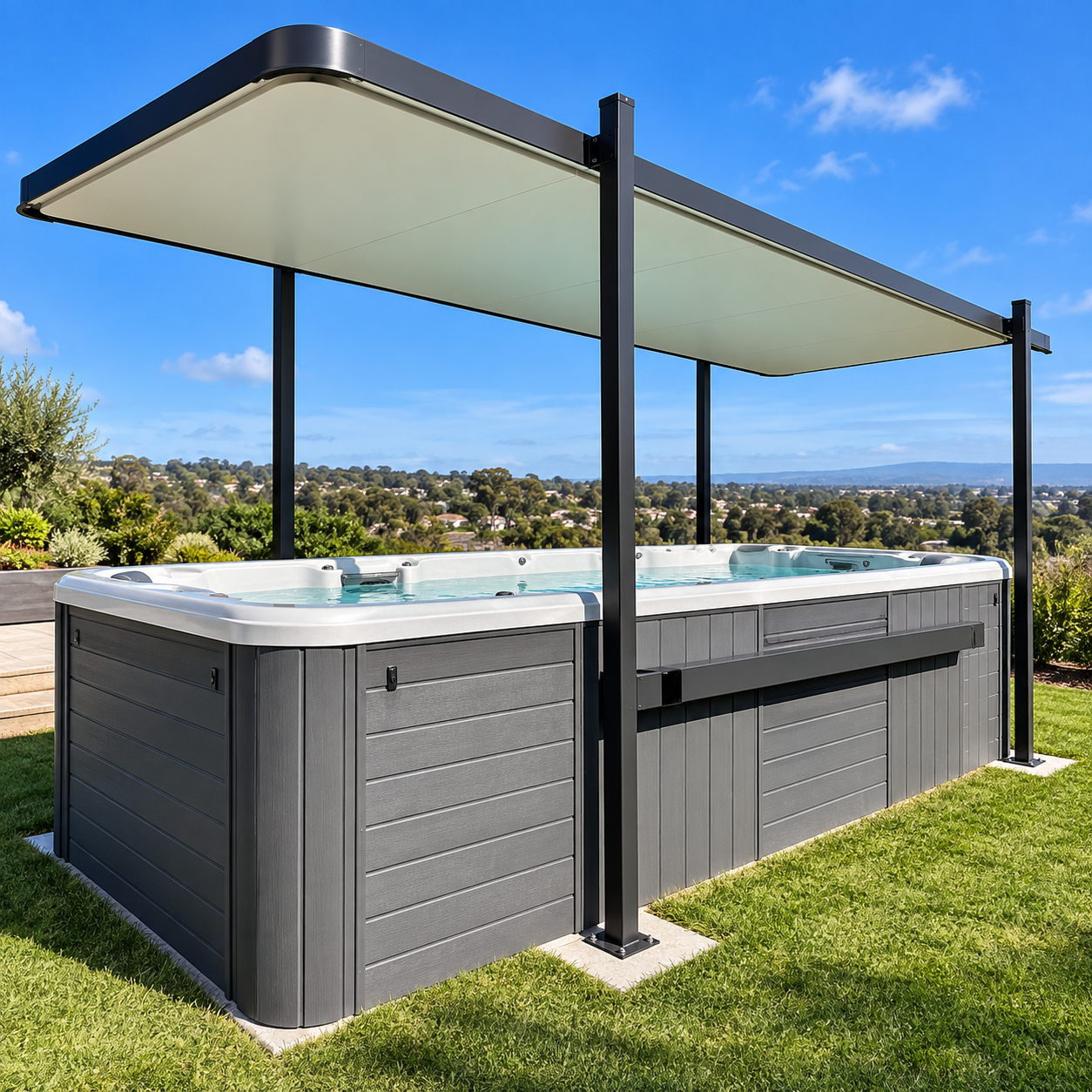 Maleco Sunset Swim Spa Cover - Automati Swim Spa Cover