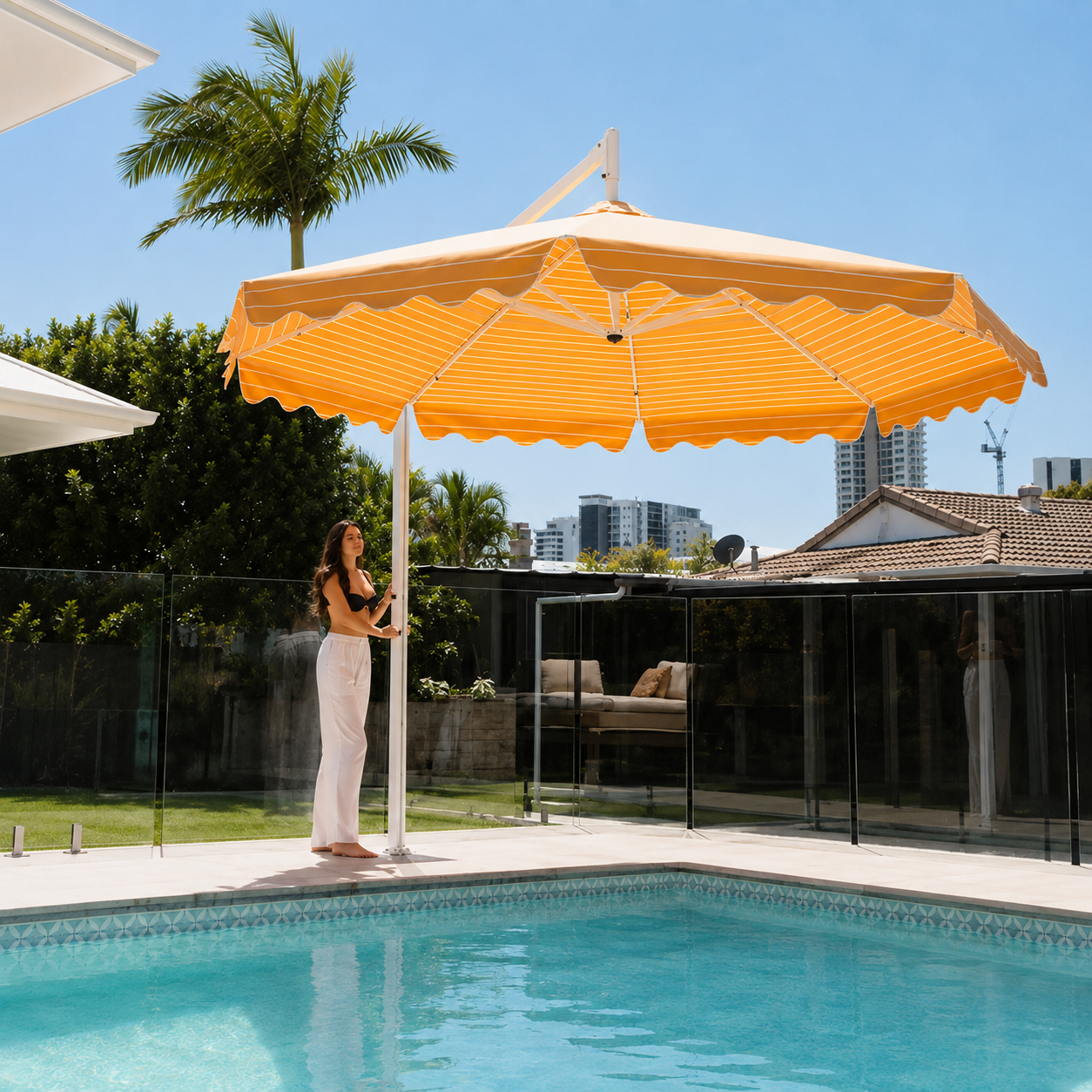 DESIGNER CALIFORNIA DREAMIN' POOLSIDE UMBRELLA