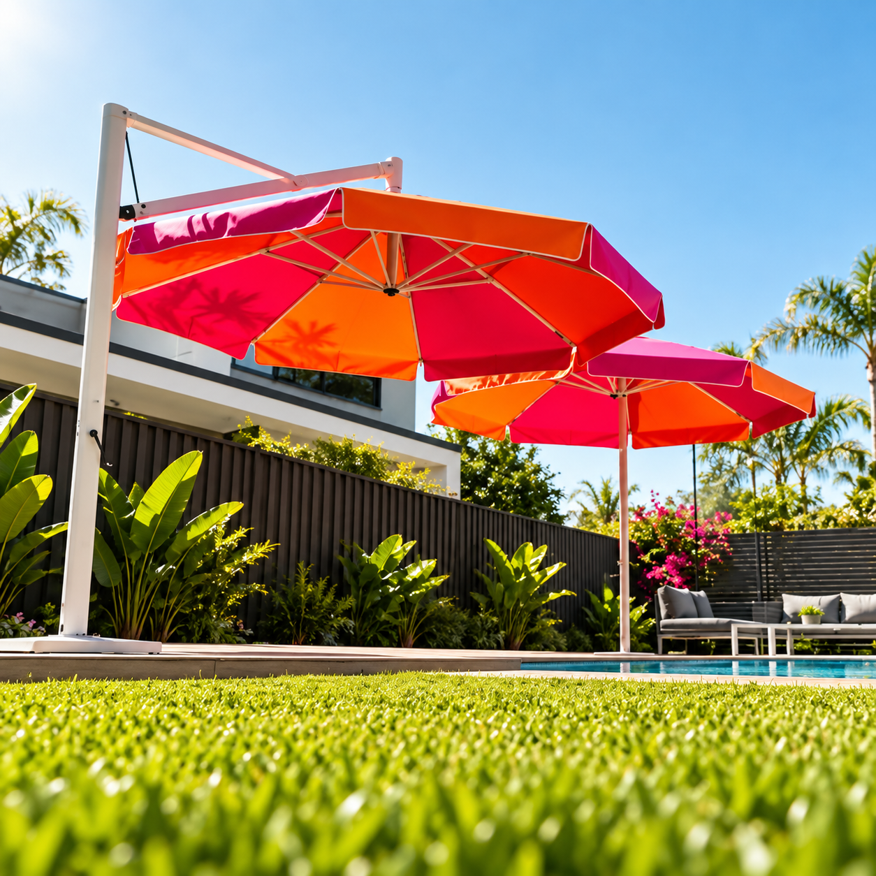 DESIGNER TROPICANA POOLSIDE UMBRELLA