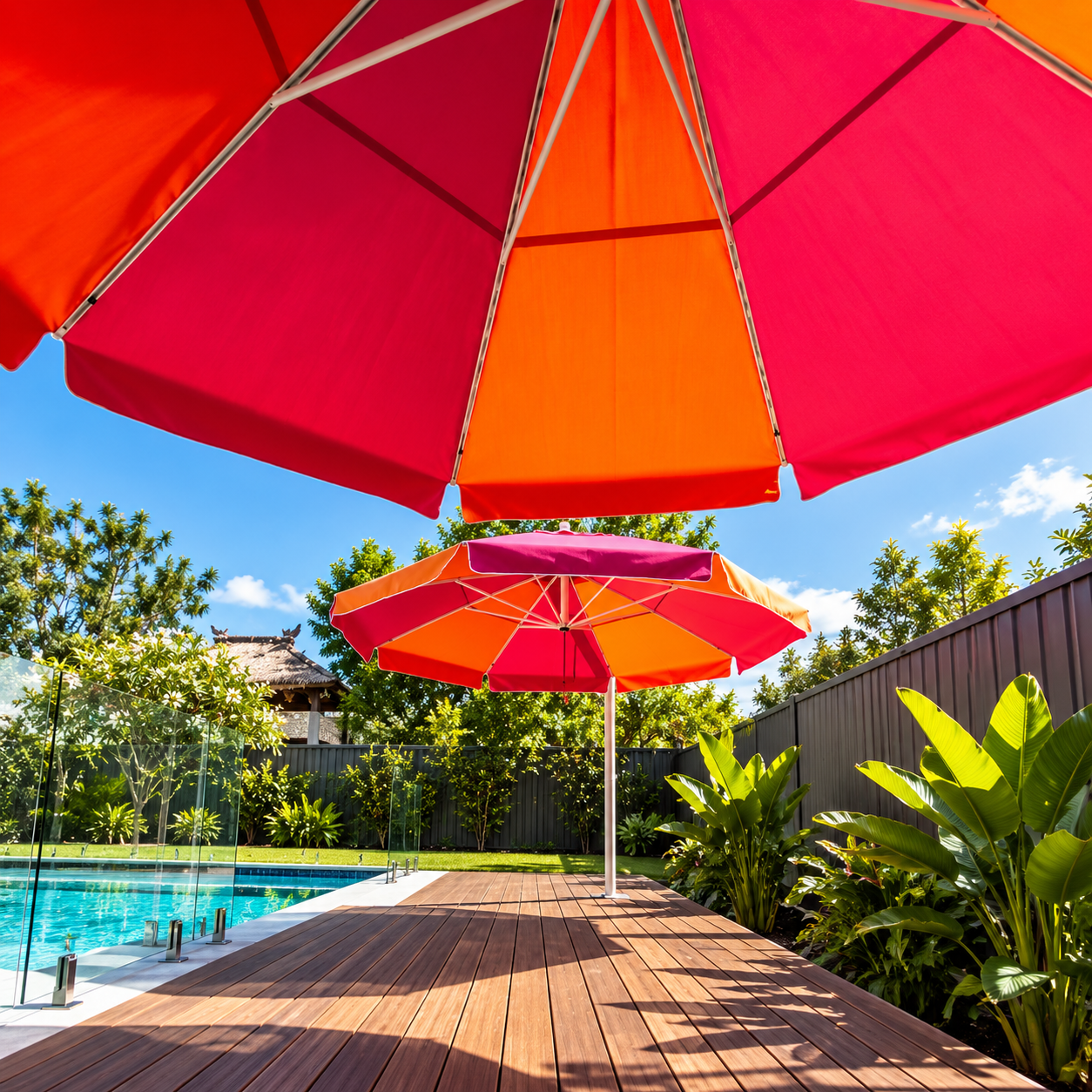DESIGNER TROPICANA POOLSIDE UMBRELLA