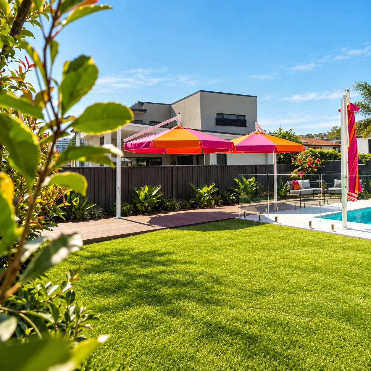 DESIGNER TROPICANA POOLSIDE UMBRELLA