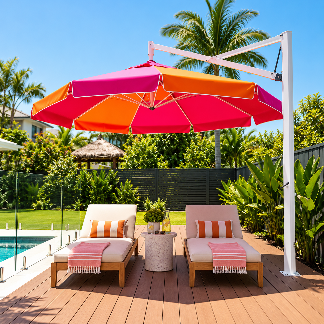 DESIGNER TROPICANA POOLSIDE UMBRELLA