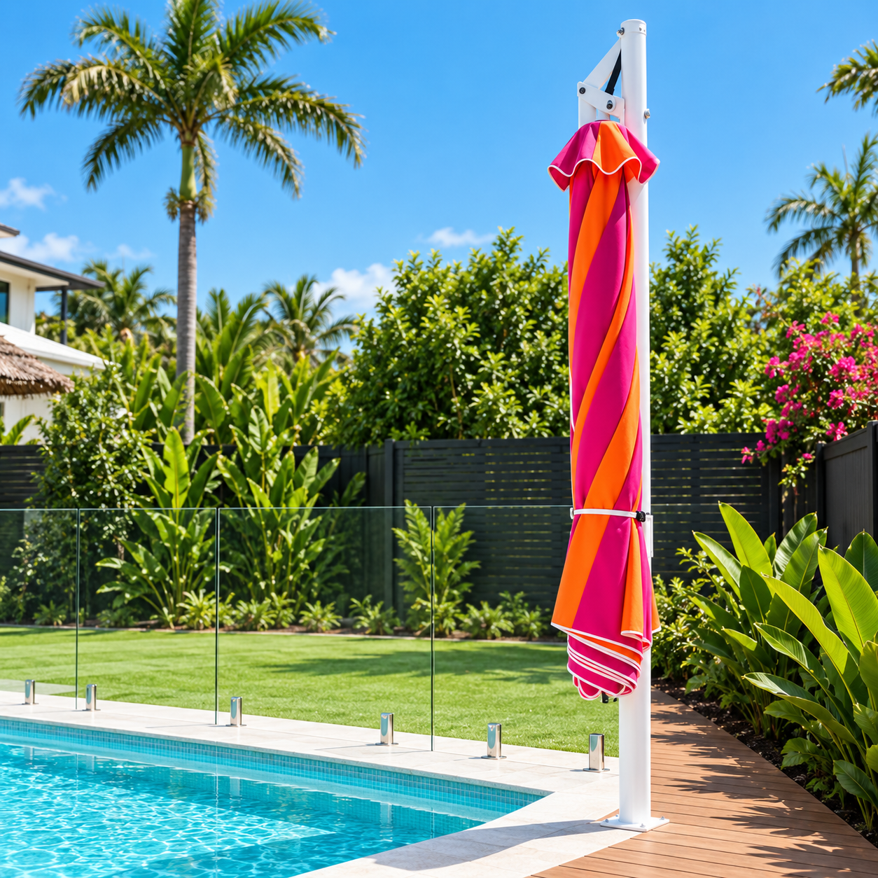 DESIGNER TROPICANA POOLSIDE UMBRELLA