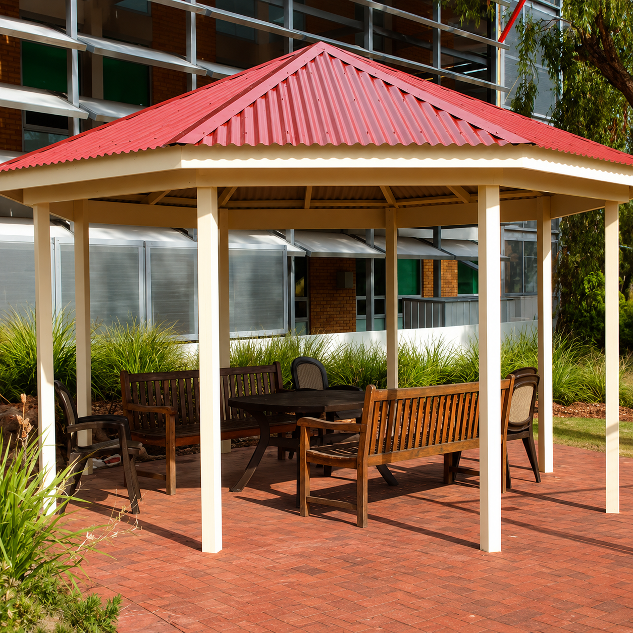 Multi-Sided Colorbond Timber Gazebo - Made In Australia