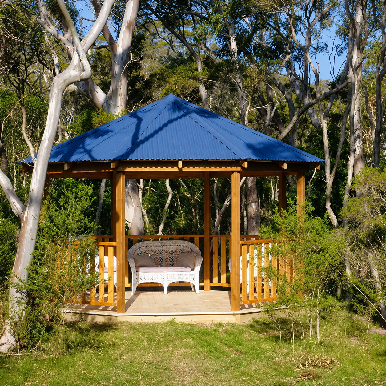 Multi-Sided Colorbond Timber Gazebo - Made In Australia