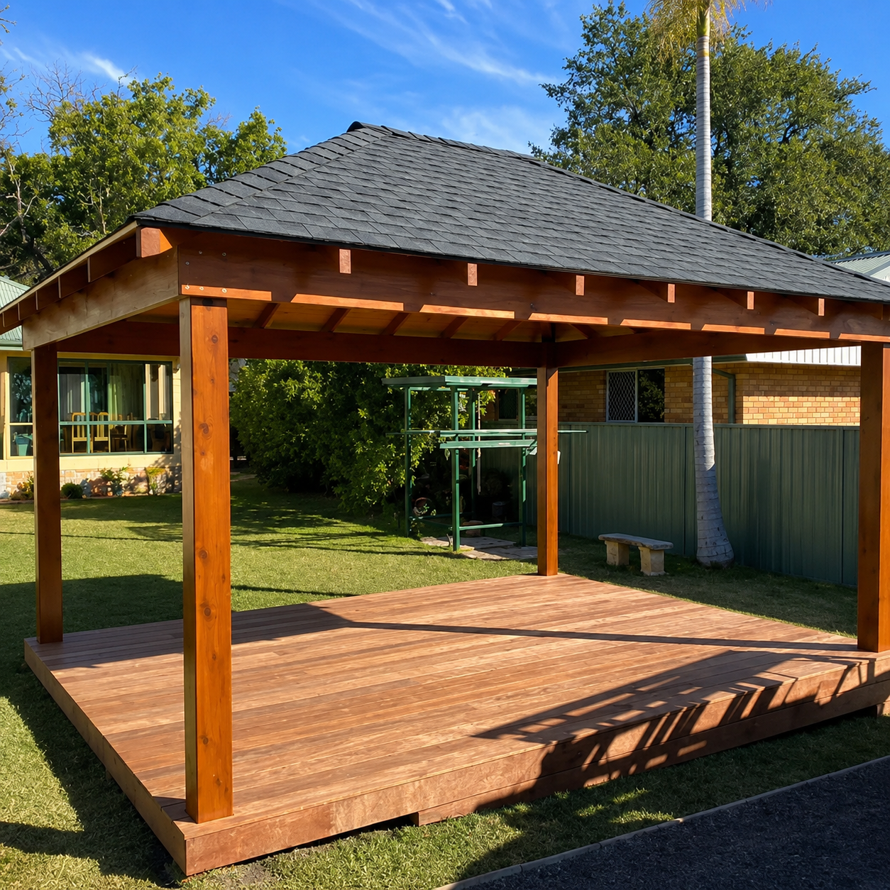 Asphalt Tile  Timber Gazebo - Made In Australia
