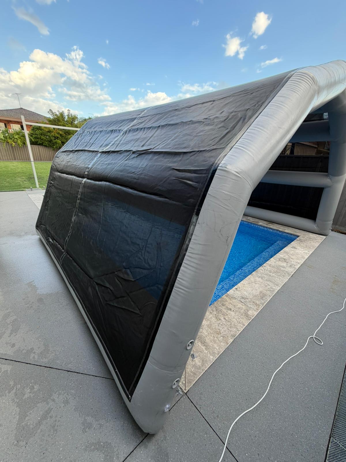 Crocpad Commercial Inflatable Pool Shelter – Wind, Rain & UV Protection