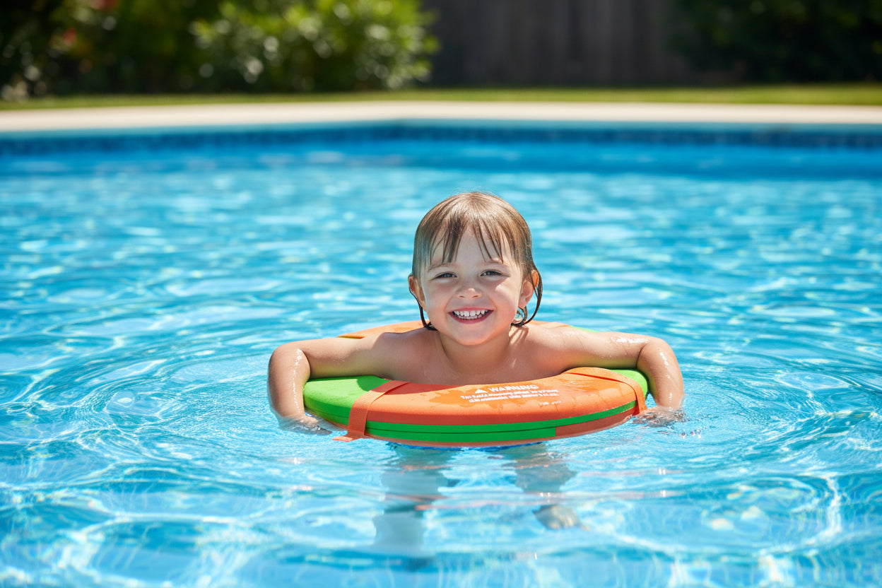 High-Visibility XPE Foam Swimming Flotation Ring – 60cm