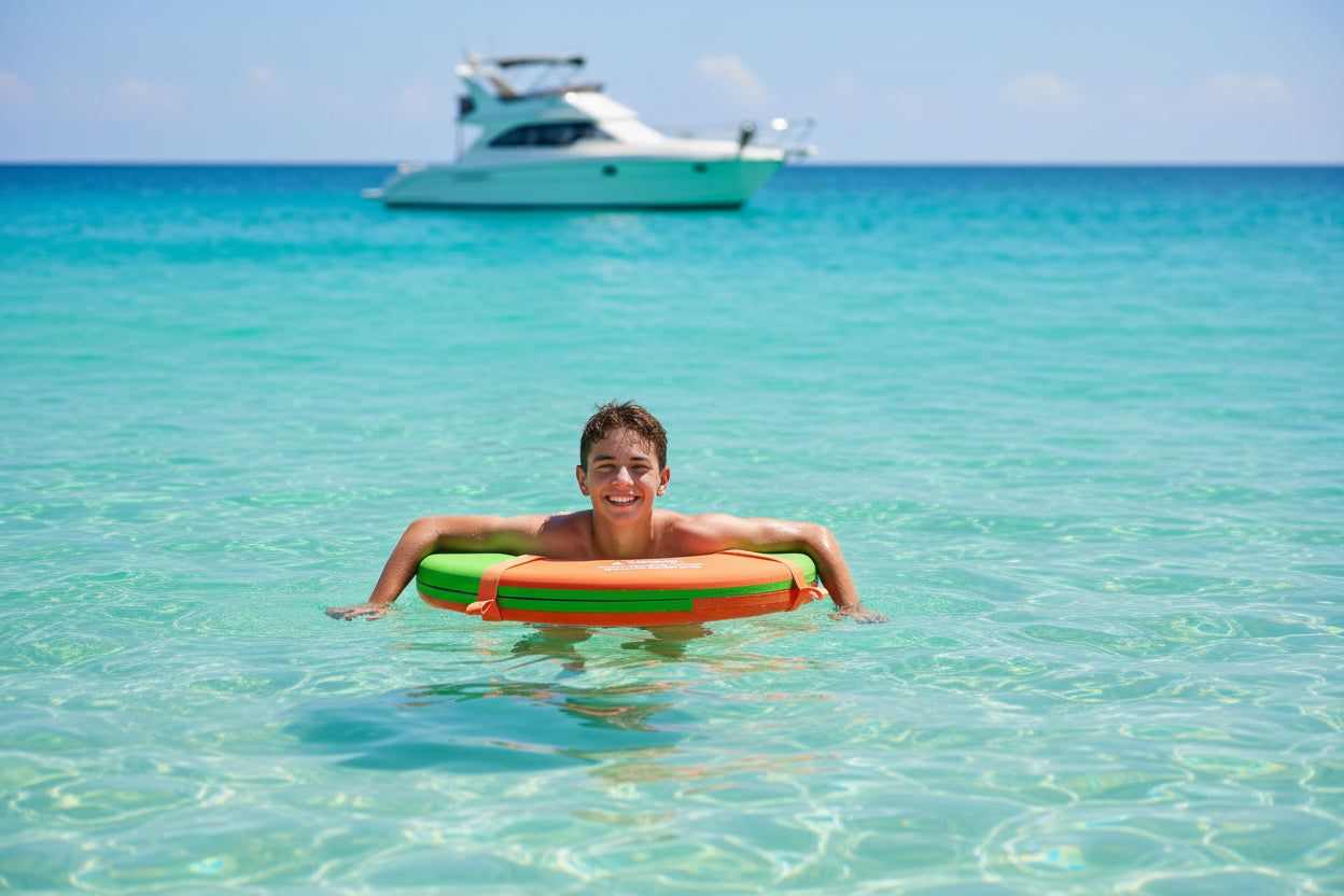 High-Visibility XPE Foam Swimming Flotation Ring – 60cm