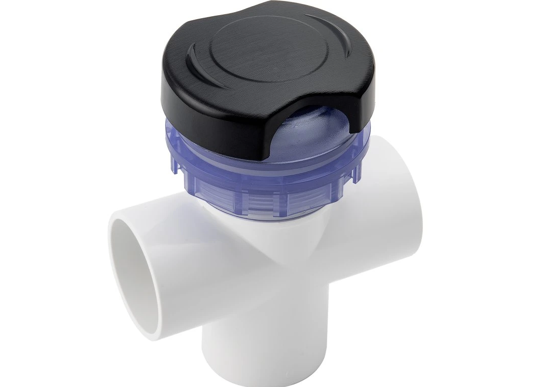 Spa LVJ Diverter Valve 50mm 3 Way Black - L-2028