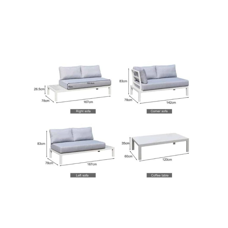 El Churro Outdoor Aluminium Sofa