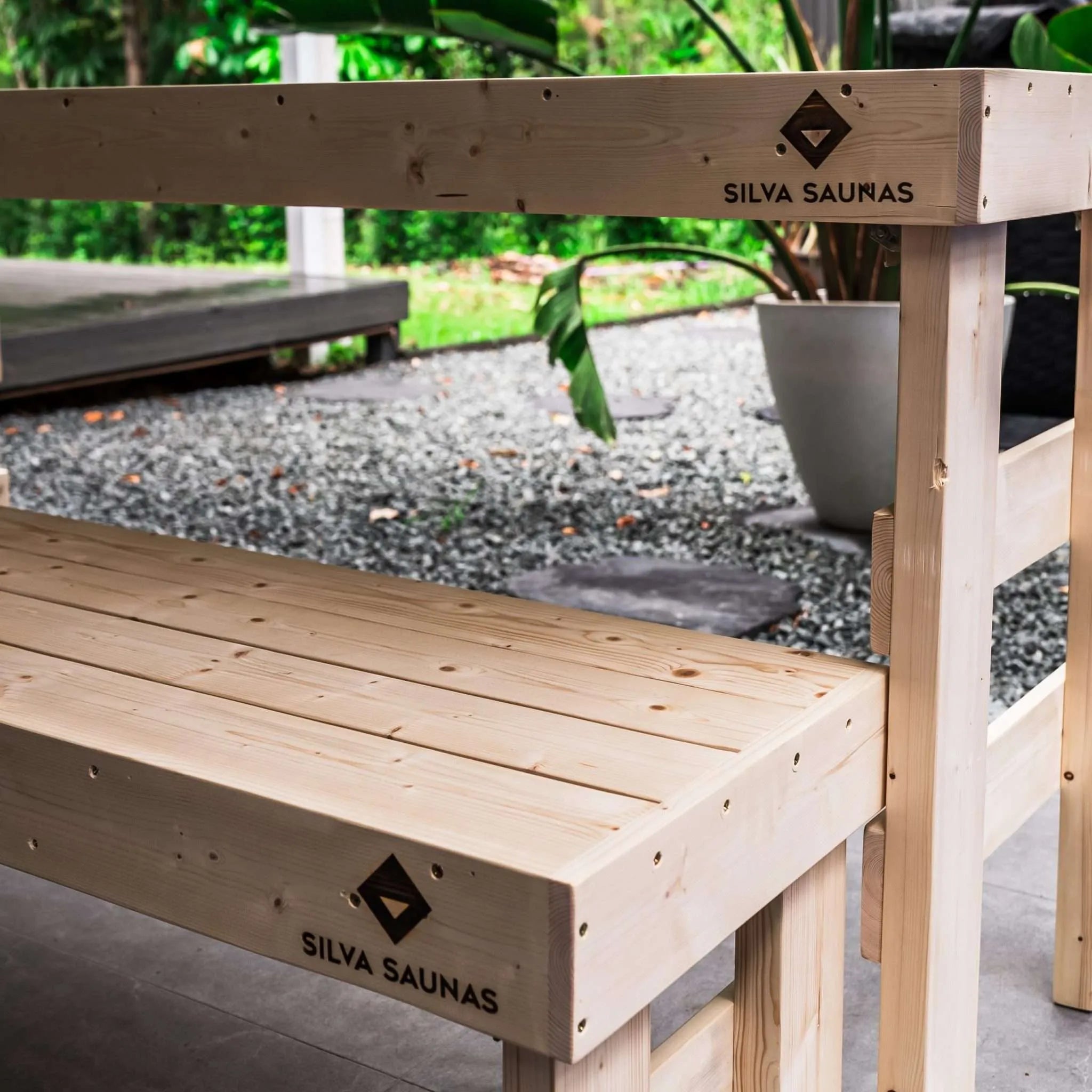 Silva™ Two Tier Foldable Bench + Table Combo