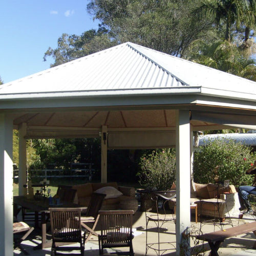 Multi-Sided Colorbond Timber Gazebo - Made In Australia