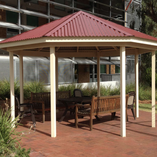 Multi-Sided Colorbond Timber Gazebo - Made In Australia