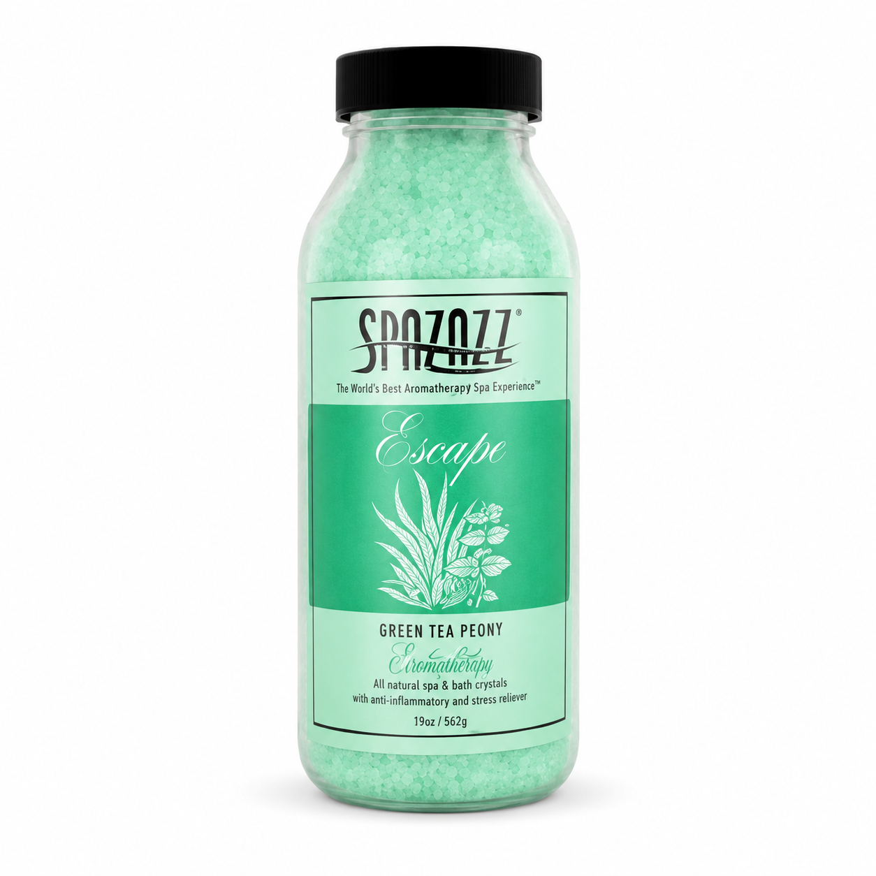 Escape Crystals Green Tea Peony "Enlighten" SPAZAZZ