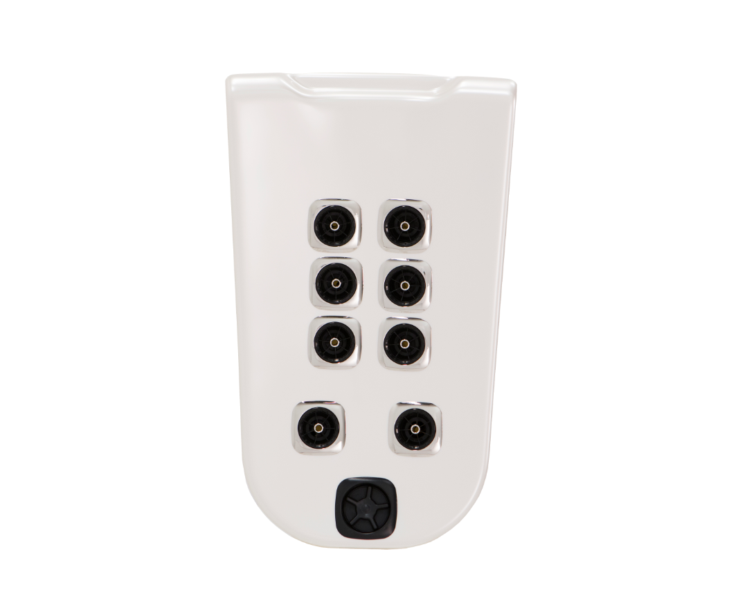 Bullfrog J212 SpinalHealth Platinum JetPak with stainless steel jets designed for spine‑focused back massage therapy