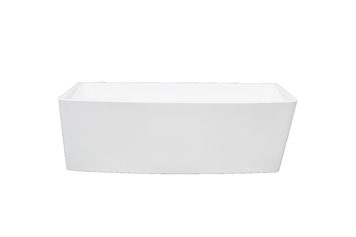 Lanark Bath Free Standing Dido White Left
