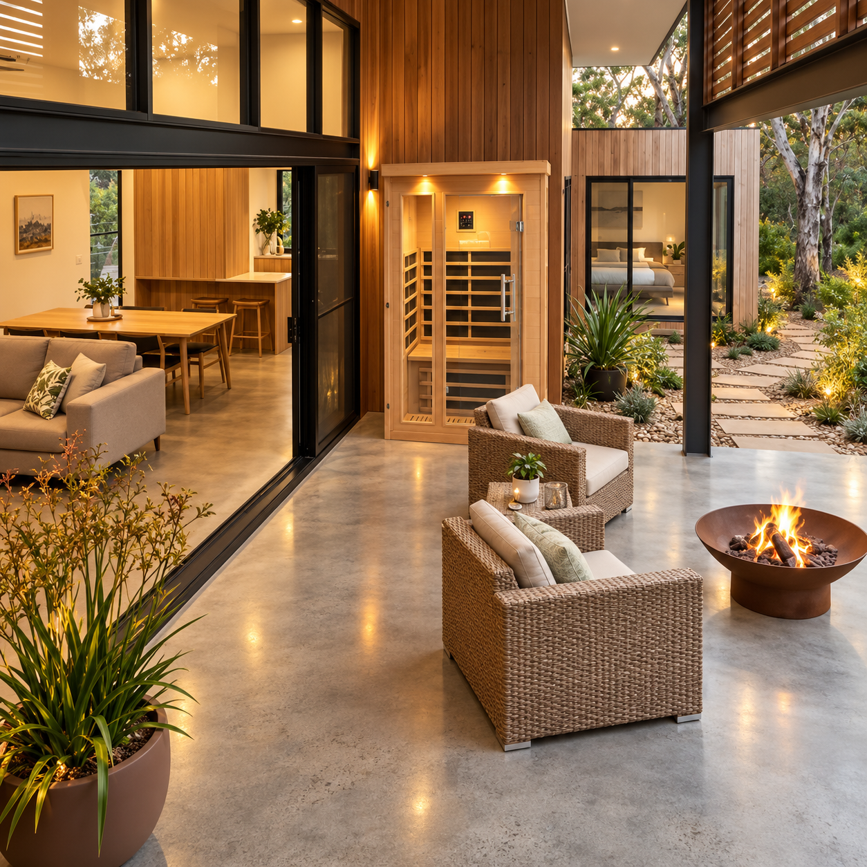 Wellness 2-3 Person Indoor Sauna