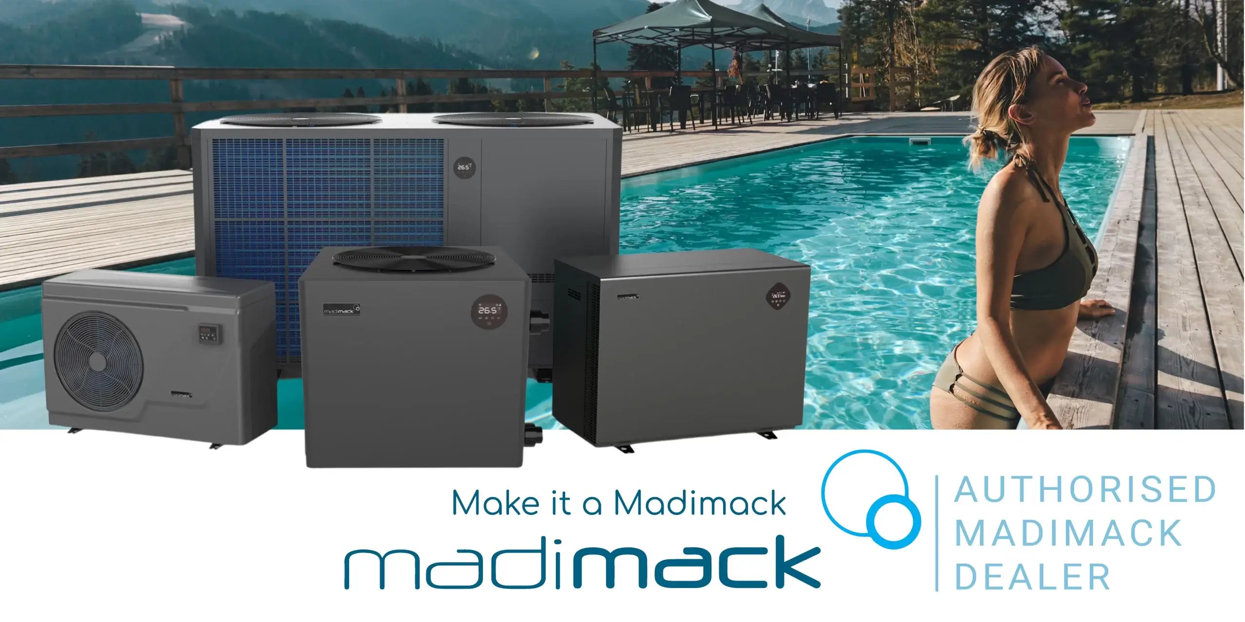 Madimack InverELITE V4 12kW Quietest Pool Heat Pump w/WiFi