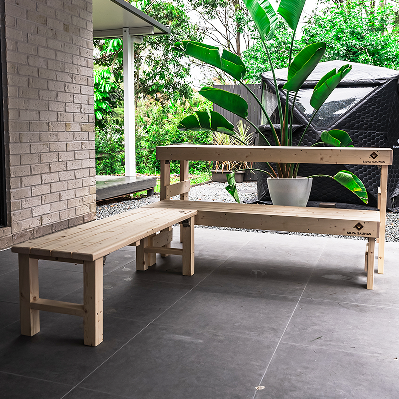 Silva™ Two Tier Foldable Bench + Table Combo