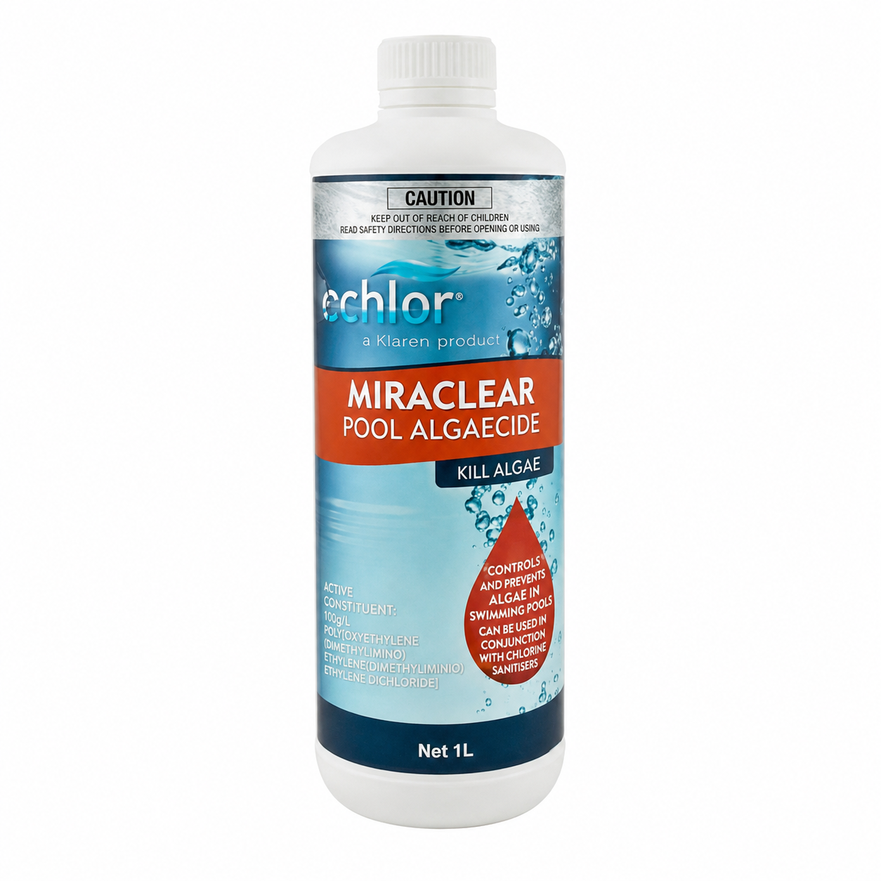 Miraclear Pool Algaecide 1L (Metal free) *Non DG*