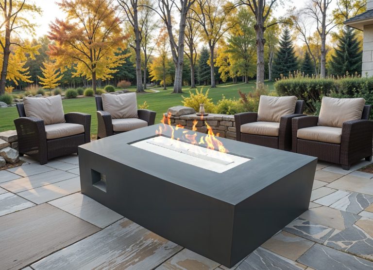 Outdoor HQ 140cm Ethanol Firepit Table