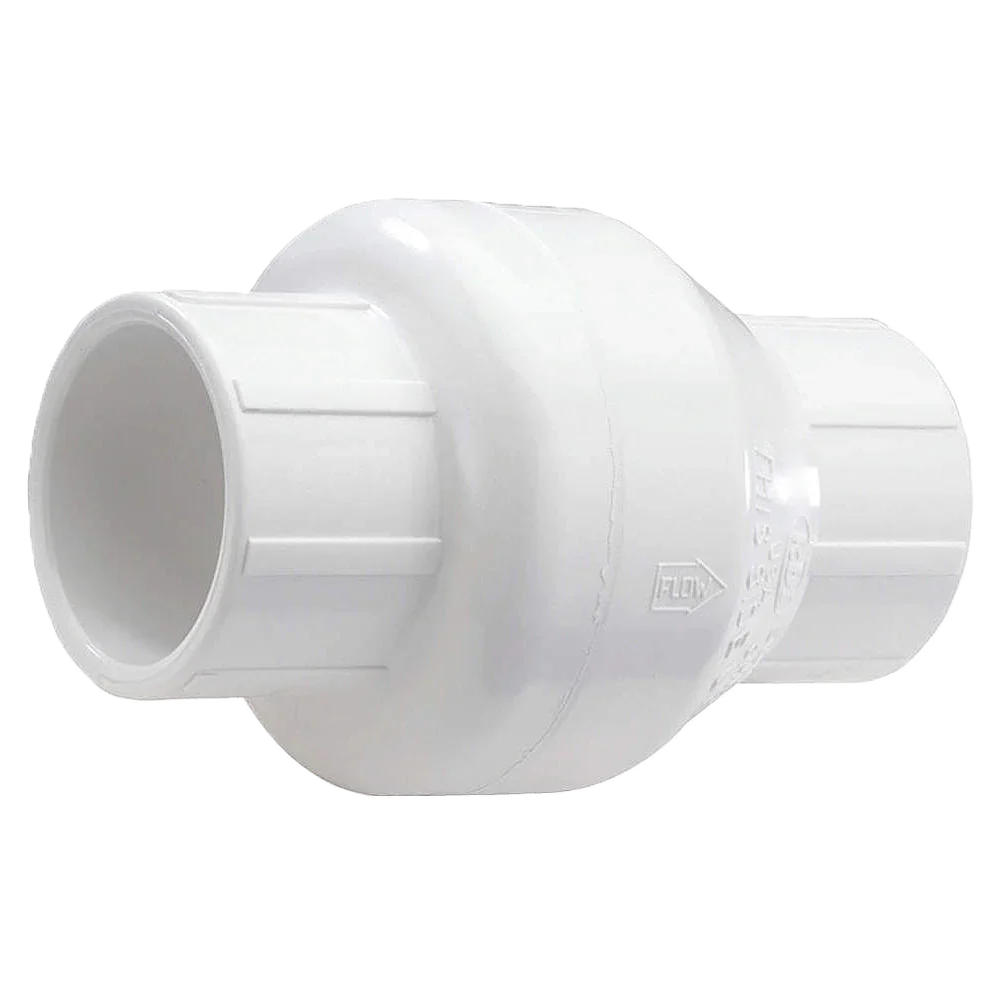 63mm PVC swing check valve non‑return valve for spa and pool plumbing systems