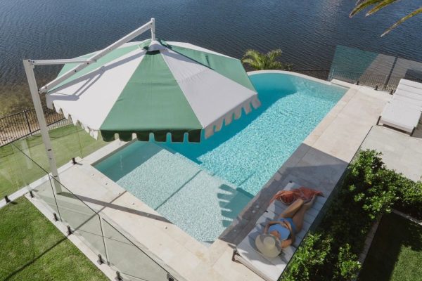DESIGNER PALM SPRINGS POOLSIDE UMBRELLA