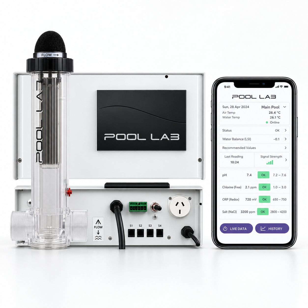 POOL LAB PL45MAX SALT CHLORINATOR - 45g/hr