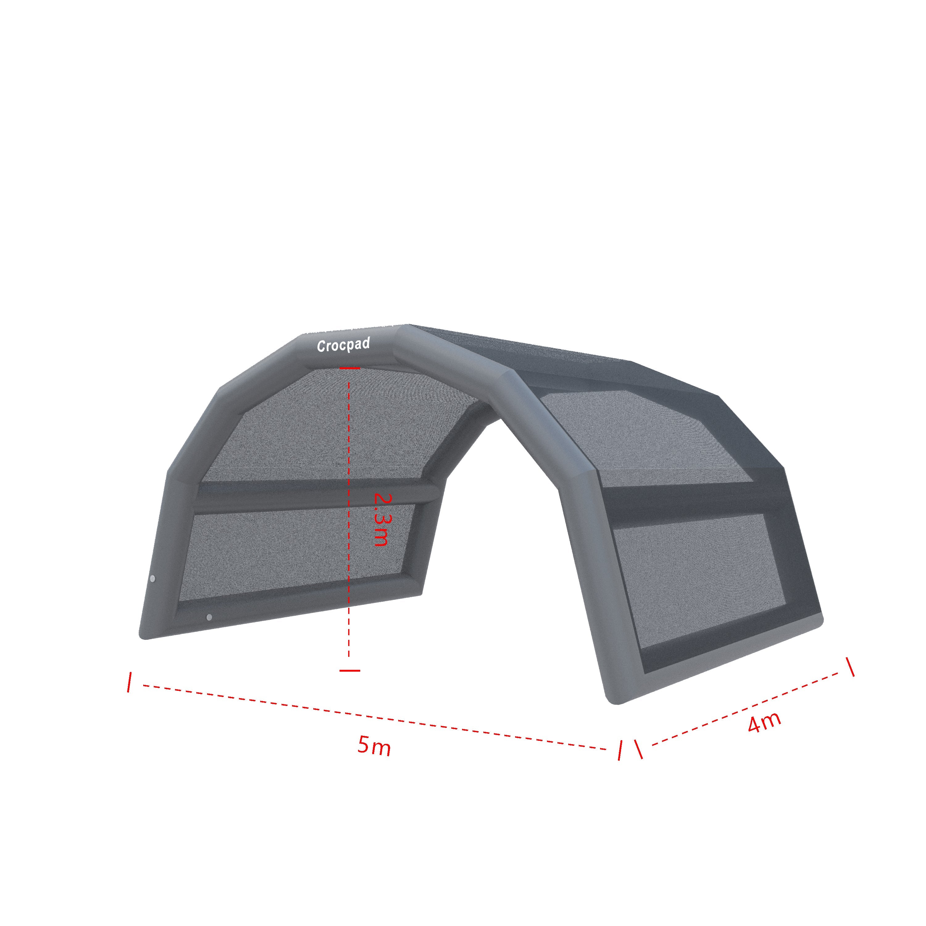 Crocpad Commercial Inflatable Pool Shelter – Wind, Rain & UV Protection