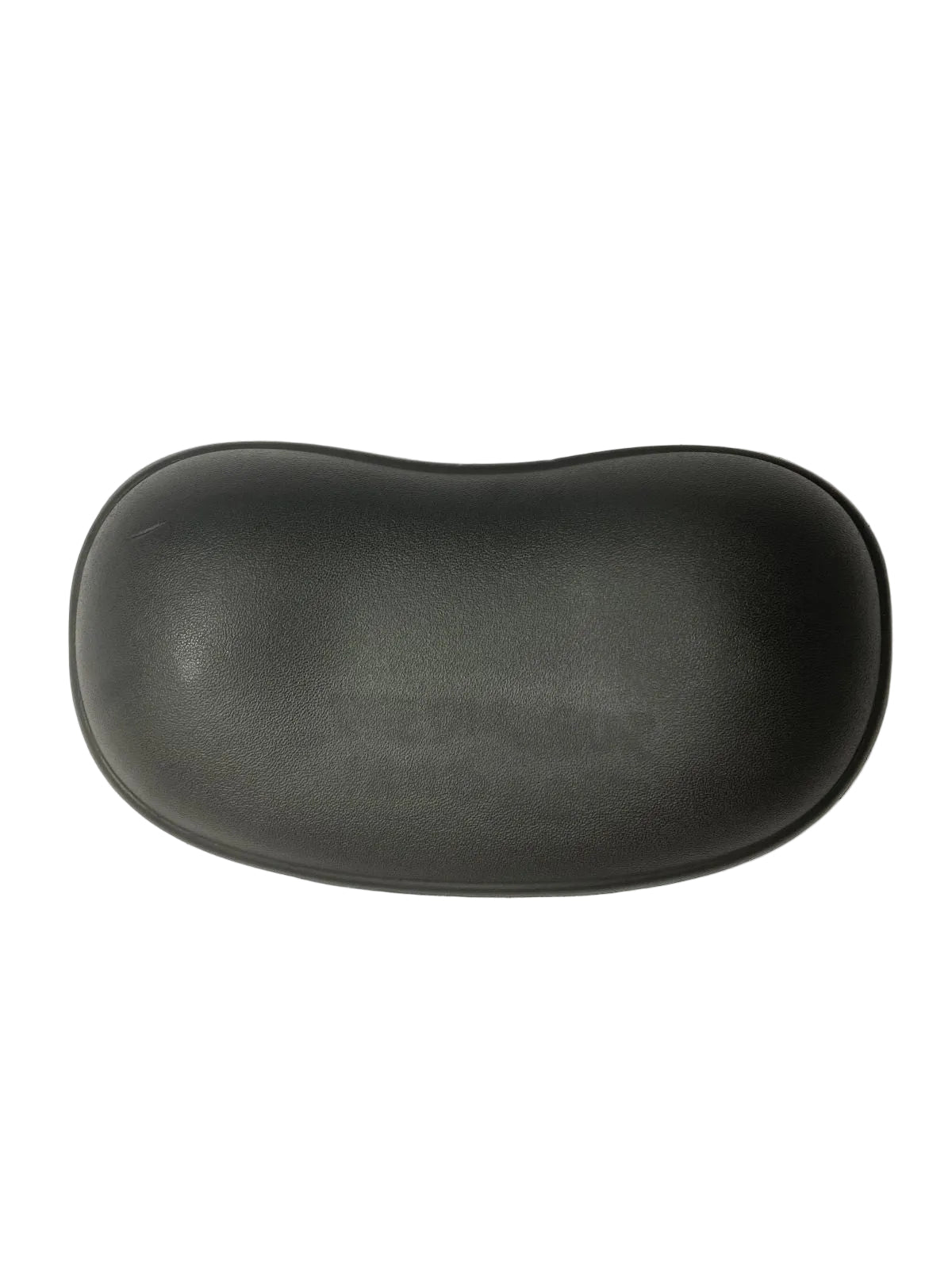 Black oval spa headrest with built-in magnets for magnetic spa pillow mounting