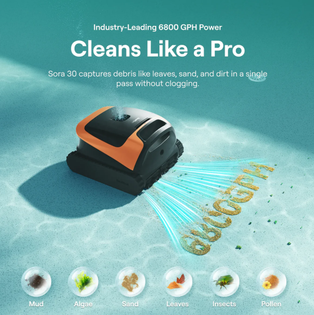 Beatbot Sora 30 Robotic Pool Cleaner - PRE-ORDER for JULY RELEASE