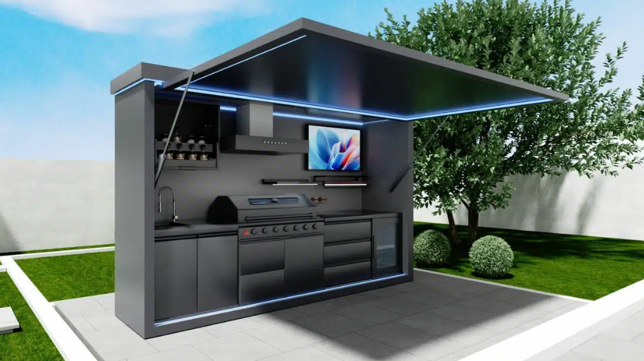 3.5m Outdoor Kitchen Pod - Shipping costs are available upon application.