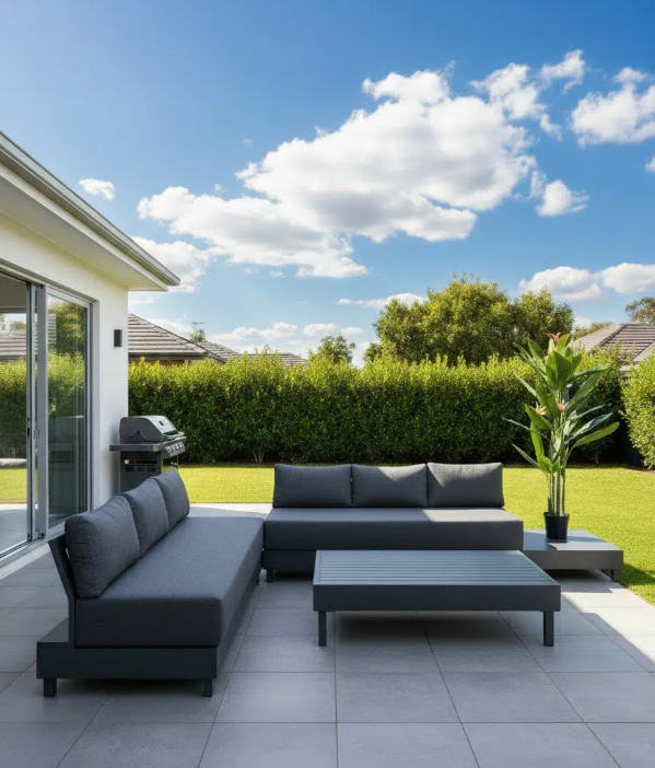 The Alicante – 6-Seat Luxury Aluminium Outdoor Sofa Set