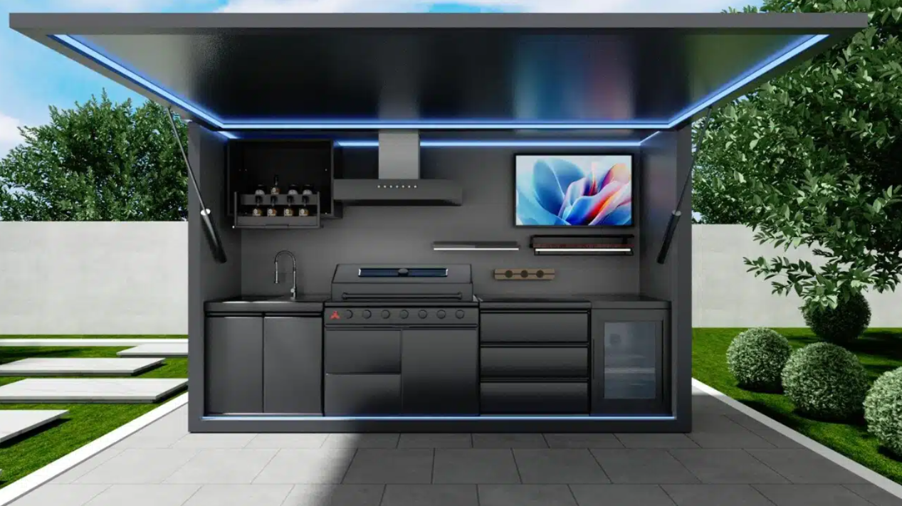 3.5m Outdoor Kitchen Pod - Shipping costs are available upon application.